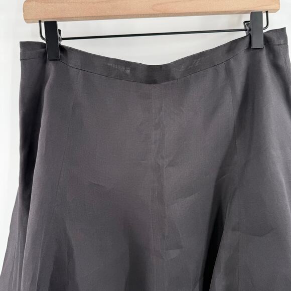 BANANA REPUBLIC Skirt SZ 4 100% Silk Black Knee Length Classic Work Holiday NWT - Picture 8 of 12